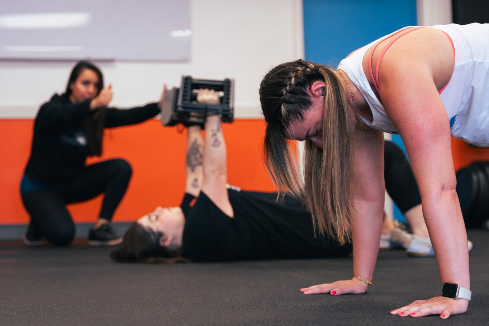 Woman on Group training at Fitness Inc Training Studios
